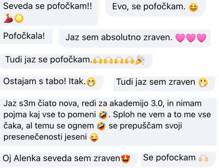 Odzivi punc pod objavo o novi sezoni